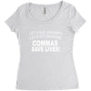 commassavenavy Women's Triblend Scoop T-shirt