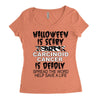 halloween is scary but carcinoid cancer is deadly spread the word help Women's Triblend Scoop T-shirt