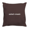 salad cream Throw Pillow