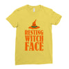 resting witch face Ladies Fitted T-Shirt