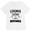 Legends Are Born In November V-Neck Tee