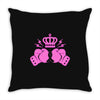 breast cancer fight Throw Pillow