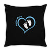 Custom baby boy name maternity design Throw Pillow