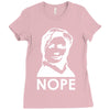 nope Ladies Fitted T-Shirt
