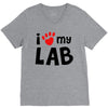 i love my lab labrador V-Neck Tee