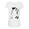 goku vs freeza Maternity Scoop Neck T-shirt