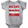 big lips natural hair Baby Bodysuit