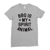 bbq spirit animal Ladies Fitted T-Shirt
