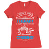 I Don't Need Therapy Just to Go Cruising Ladies Fitted T-Shirt