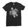 hawaiian turtle tribal art Ladies Fitted T-Shirt