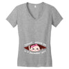 December  Peeking Out Asian Baby Girl Women's V-Neck T-Shirt