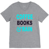 coffee books and rain V-Neck Tee
