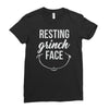 resting grinch face Ladies Fitted T-Shirt