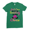 just once i want to be somebody elses fi̇rst choice Ladies Fitted T-Shirt