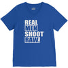 real men shoot raw V-Neck Tee