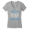 Dear Daddy, Thanks for Being my Dad Baby Boy Letter to Father Women's V-Neck T-Shirt