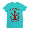 saiyan universty Ladies Fitted T-Shirt