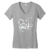 dw drum Women's V-Neck T-Shirt