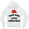 this girl loves christmas Zipper Hoodie