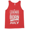 legends are born in july Tank Top