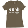 normal lucky super fucking lucky Ladies Fitted T-Shirt