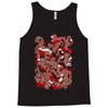 rood en wit Tank Top