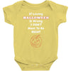 loving halloween is right Baby Bodysuit