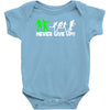 zombie never give up fun Baby Onesie