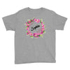 Floral Baby Name Youth Tee