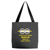 new mens womens kids eye got mad minion skills and stuff funny novelty Tote Bags
