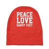 peace Love Baby Beanies