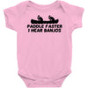 paddle faster i hear banjos Baby Onesie