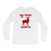deer hunter body piercing by remington black tee shotgun rifle hunting Long Sleeve Shirts