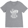 beer does not ask questions V-Neck Tee