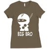 ninja big brother Ladies Fitted T-Shirt