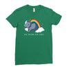 real unicorns have curves Ladies Fitted T-Shirt