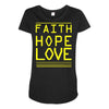 faith, hope and love Maternity Scoop Neck T-shirt