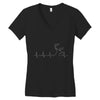 hunting heartbeat Women's V-Neck T-Shirt