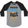 Class of 2017 Proud Papa Graduation 3/4 Sleeve Shirt