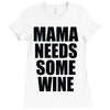 mamma needs some vino divertente Ladies Fitted T-Shirt