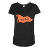 go flag Maternity Scoop Neck T-shirt