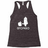android robot spoof Racerback Tank