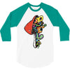 inside a mushroom 3/4 Sleeve Shirt