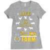 life is better1 Ladies Fitted T-Shirt