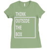 think outside the box Ladies Fitted T-Shirt