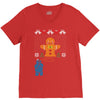 cookie monster gingerbread man ugly christmas sweater V-Neck Tee