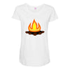 fire Maternity Scoop Neck T-shirt
