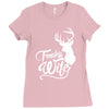 trophy wife deer Ladies Fitted T-Shirt