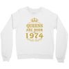 queens are born in 1974 Crewneck Sweatshirt