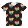 Yes Lgbt Heart All Over Women's T-shirt